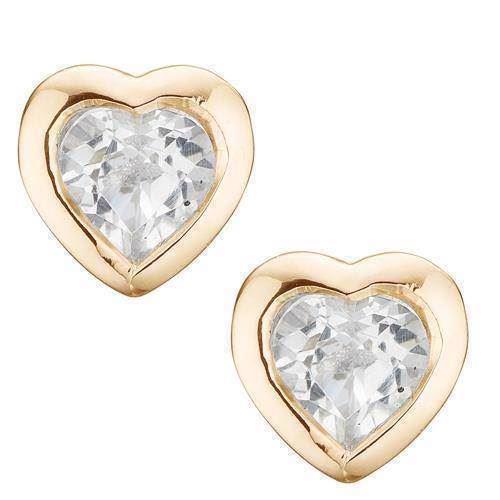 Image of Topaz hearts 925 sterling sølv Collect ørestikker smykke fra Christina Collect